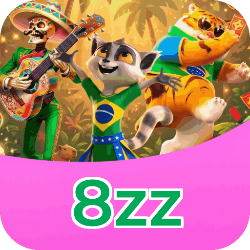 Interface do aplicativo 8zz mostrando jogos disponíveis no iOS e Android
